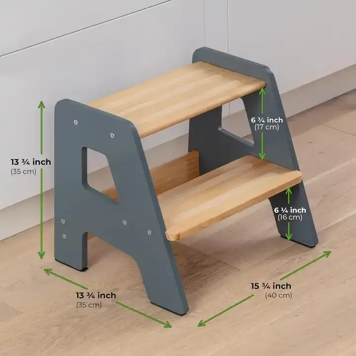 For Children Montessori Toys Wooden Step Stool For Adults Wooden One Step Stool Wooden 2-step Stool