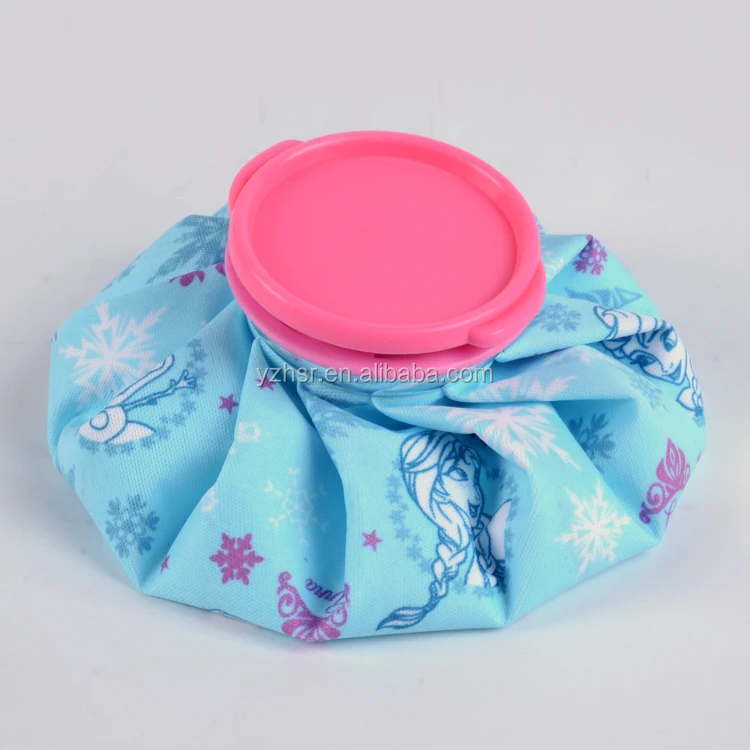 HSR injury ice bag reusable medical ice pack 5inch to 12inch children sports golf cooling cap circle red blue green knee wrap