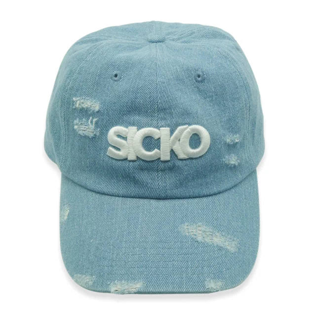 Custom Wash hat jean material baseball cap high quality white 3D embroidery logo sport cap