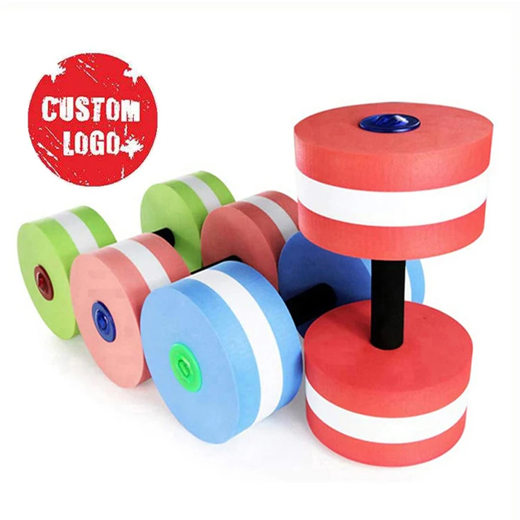 Water Fitness Aqua Dumbbells High Density EVA Soft Foam aquatic dumbbells