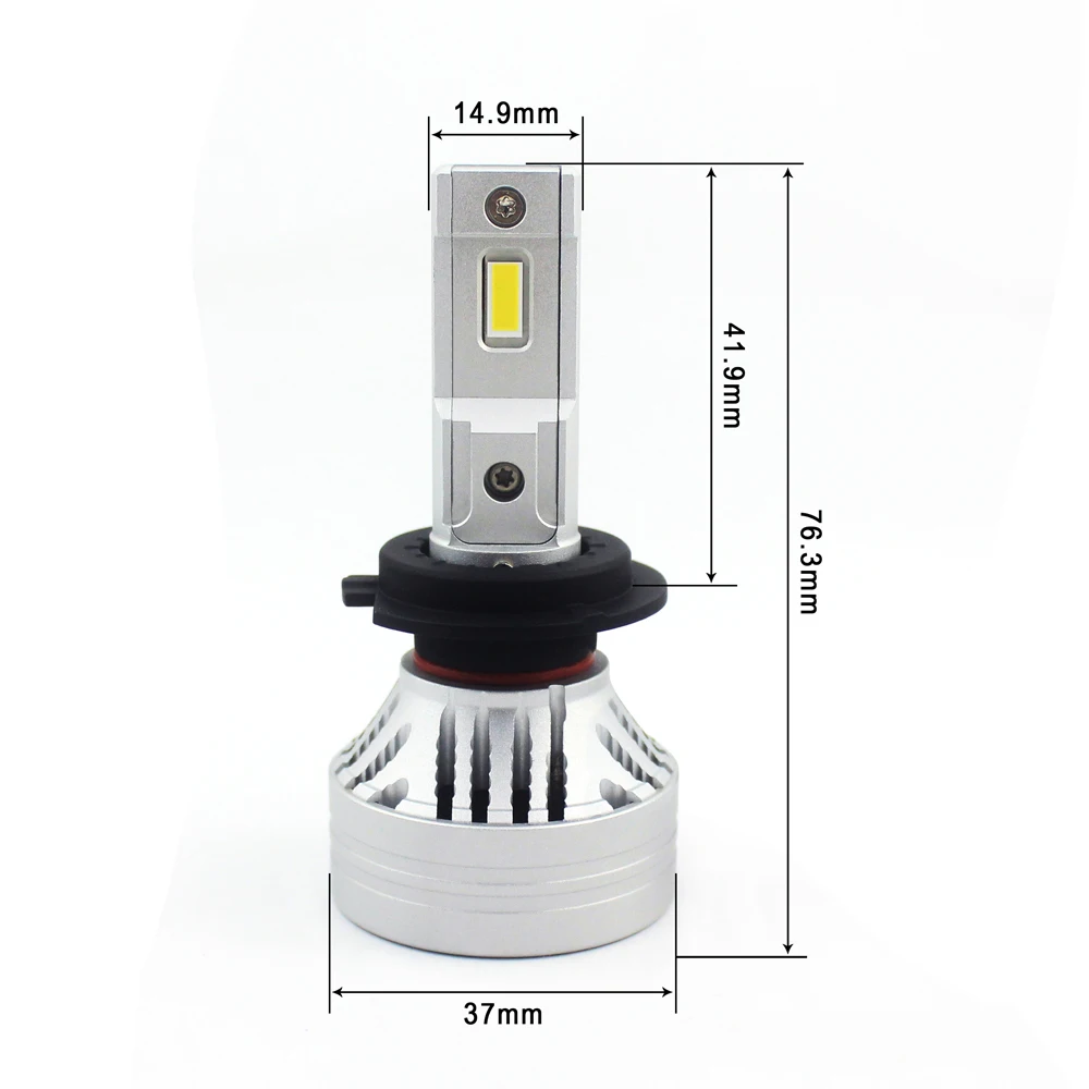New arrival H7 CANBUS LED headlight with G-XP chips 55W 10000LM high quality copper tube PCB for car headlight