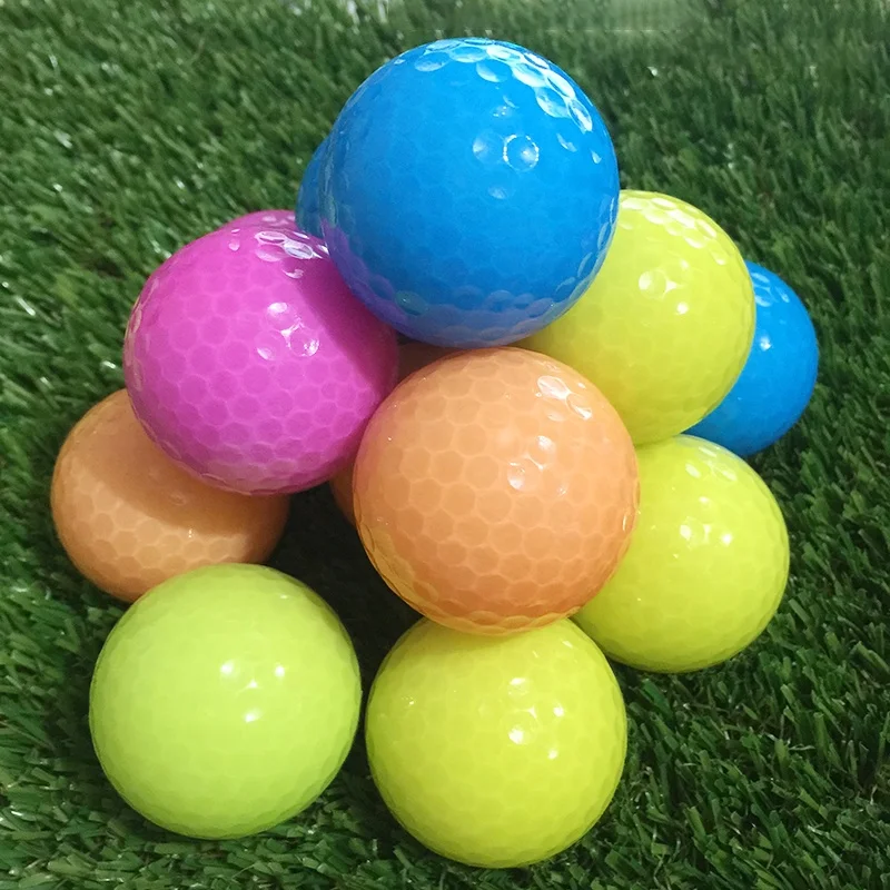 High quality golf 2 Layer Golf Ball  translucent ball color golf balls