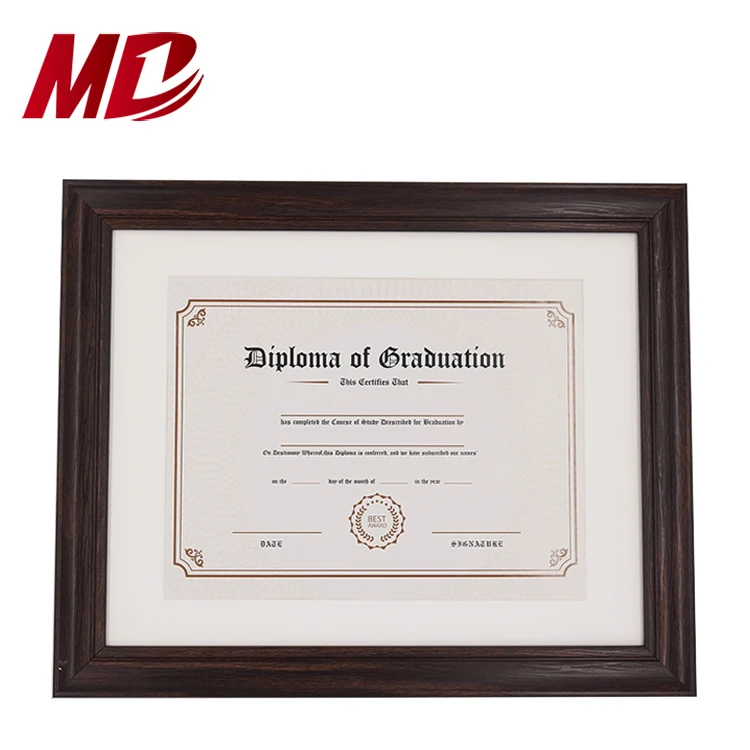 Wooden University Graduation Certificate&Diploma Frame for Diploma& Picture Wall display