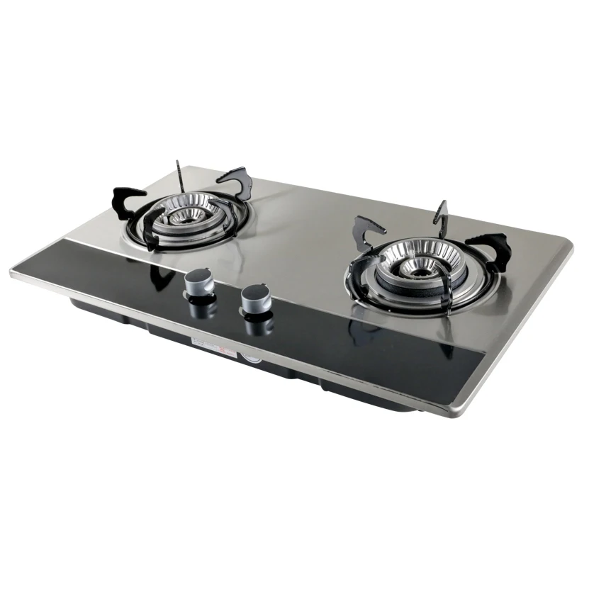 Good price two burner gas stove biogas stove double burner kitchen biogas methane stove