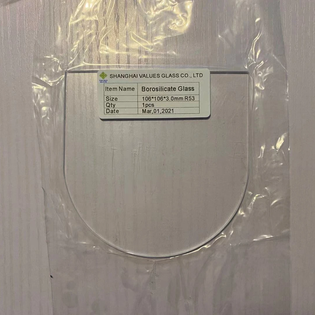 Manufactured 3-19mm  Custom Wholesale 3.3 HighTransmittance 500 Degrees High Temperature Resistance Borosilicate Glass