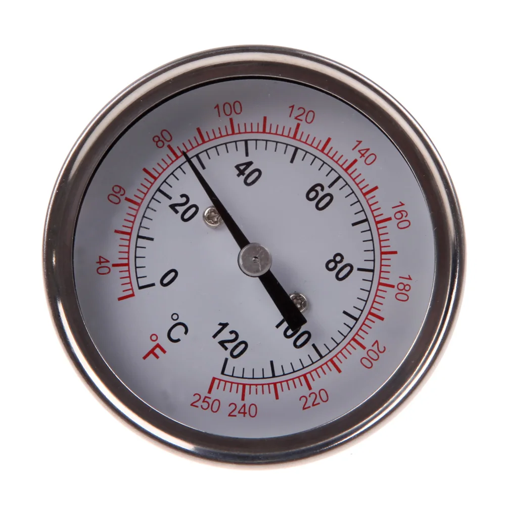 BMT-02 0-120C 1/2 Stainless Steel Thermometer Dial Temperature Gauge For Moonshine Still Condenser Brew Mash Tun Kitchen