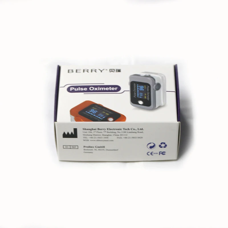 Model BM1000C Medical Standard Pulse Oximeter Electric Ce Blood Testing Equipments BERRY Digital LCD Display 2 Years,1 Year 50g
