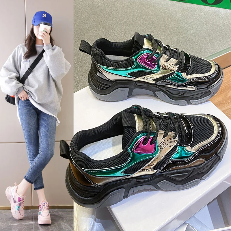 Plastic ladys 2021 casual woman running shoes made in China