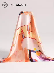 Designer Custom Printed 100% Pure Natural Digital Print Silk Twill Designer Square 100% Silk Scarf