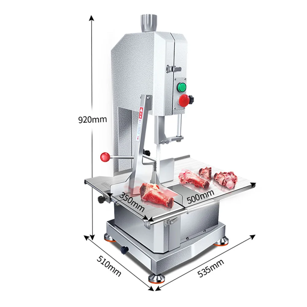 Industrial automatic frozen meat cut bone saw blade machine