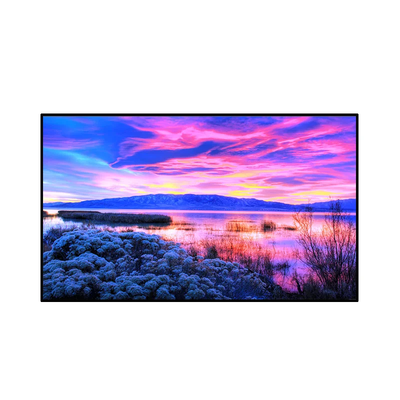 Best Selling 60-150Inch Grey Crystal ALR Anti-light Projection Screen Special for Long Throw Projectors Big Sale High-quality