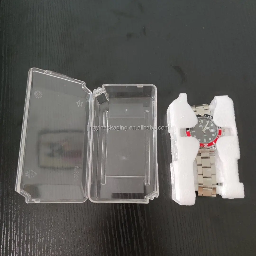 Low MOQ in stock waterproof transparent acrylic Watch Package Box Luxury brand Gift watch case