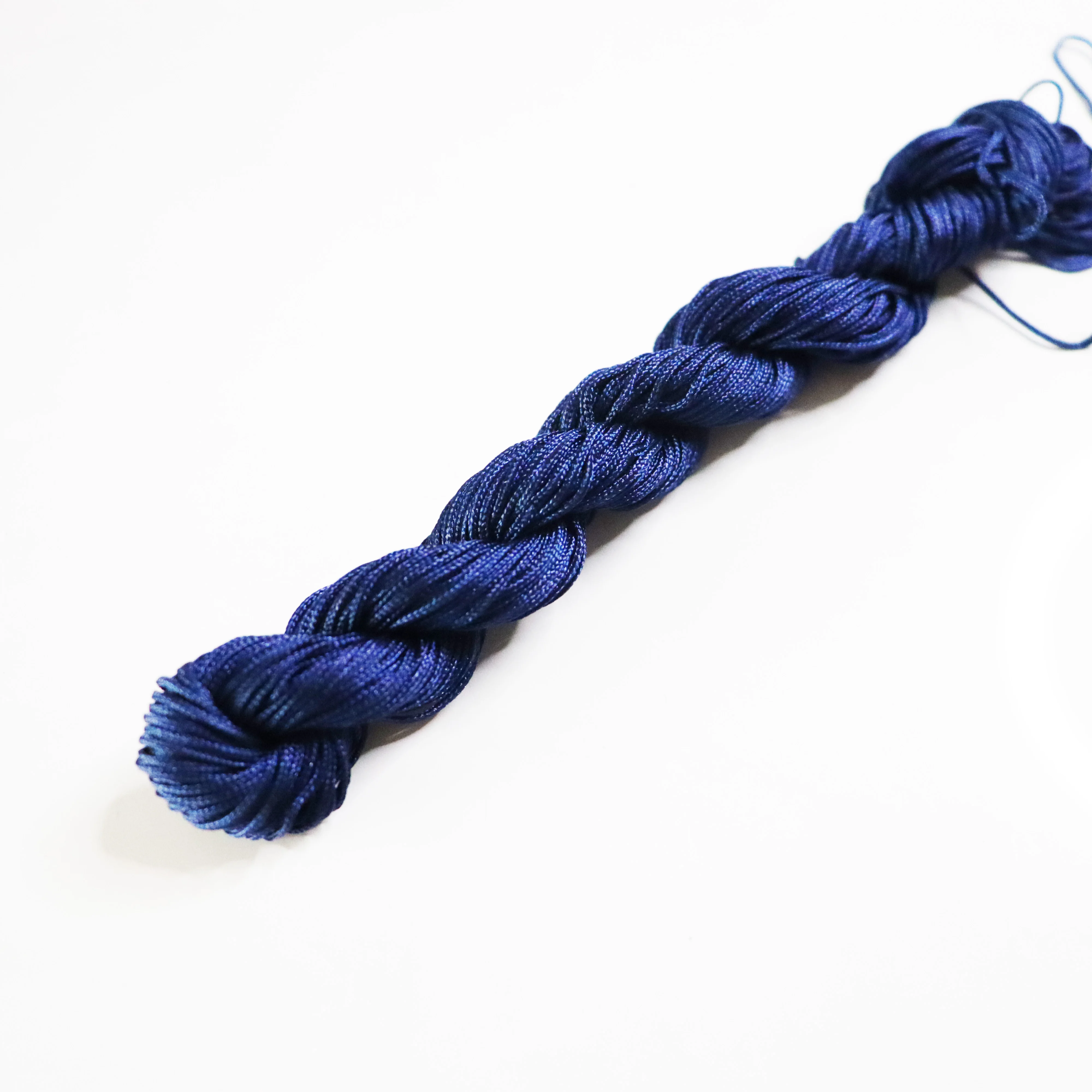 wholesale 2mm nylon yarn colored hand-woven rope Chinese knot yarn accessories DIY bracelet beaded satin cord