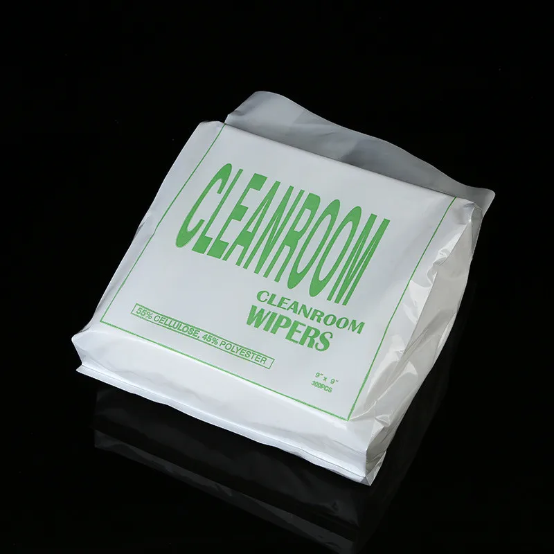 
High Absorbent Class 100 lint free dust free polyester knit car cleaning cleanroom wipes 