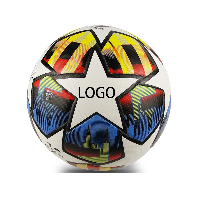 ball football size 5 4 pu official soccer match balls with custom logo soccer ball professional stitchless set
