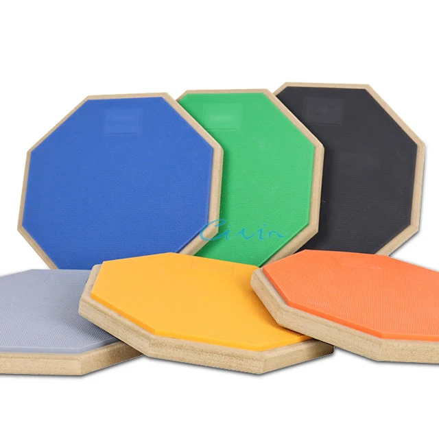 Wholesale Price 8 Inch Silicone Dumb Single Drum Practice Pads Accessories Colorful Blue Drum Mute Pads