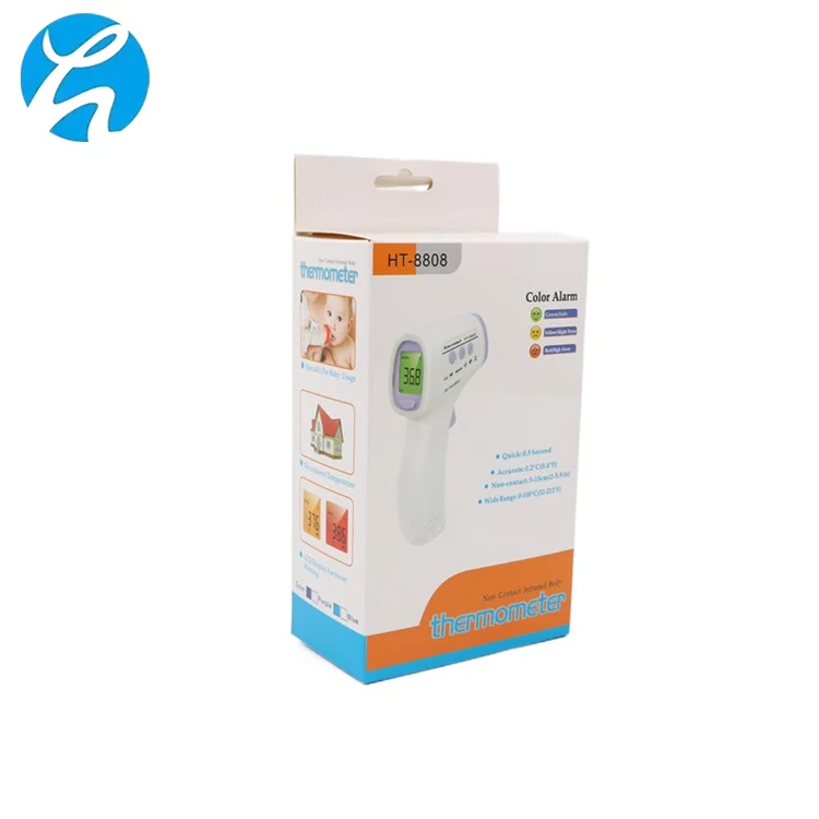 Customized Professional Design High Precision Three Color Backlight Non-Contact Electronic Digital Medical Infrared Thermometer