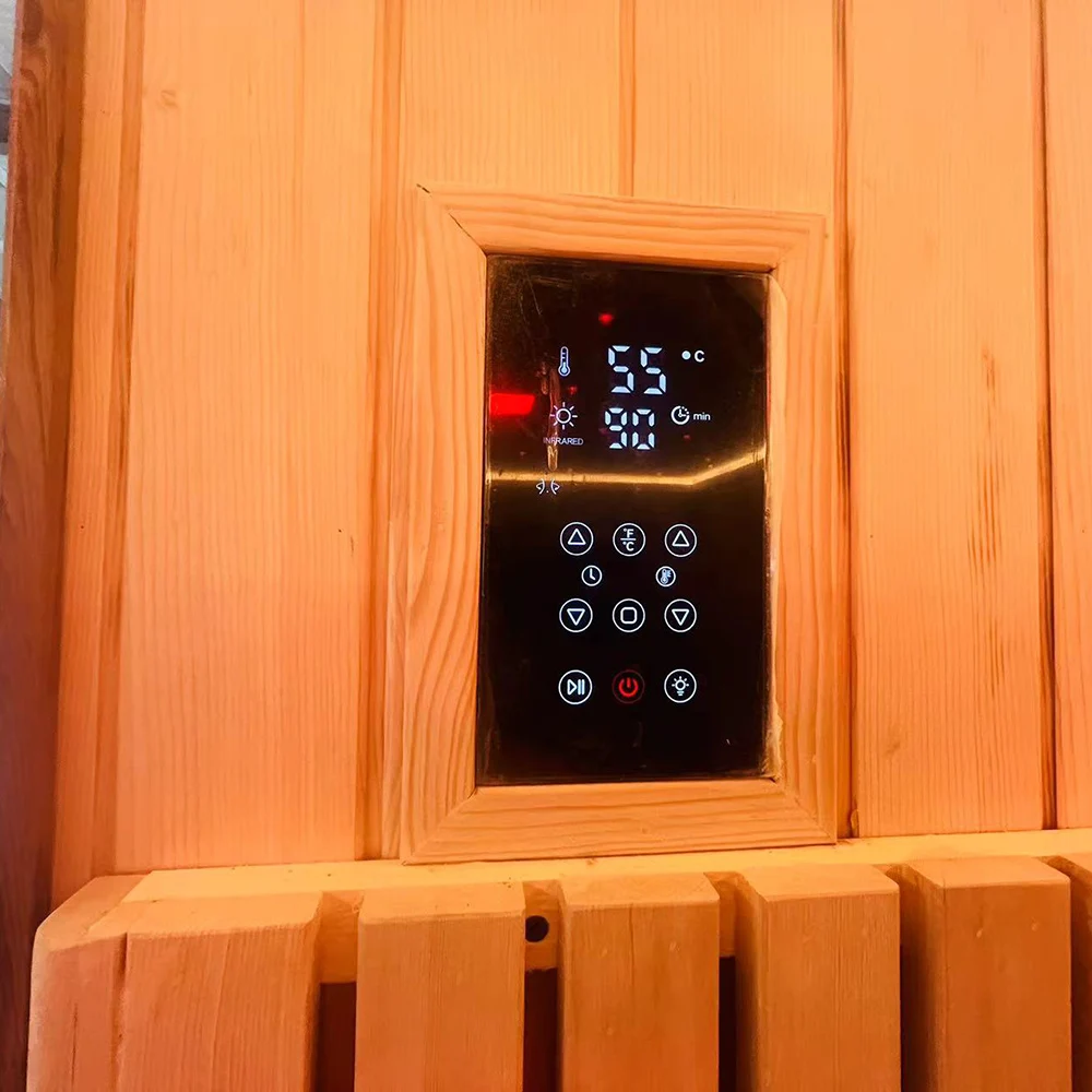 2-8 Person Outdoor Steam Sauna Barrel Wood Sauna Rooms