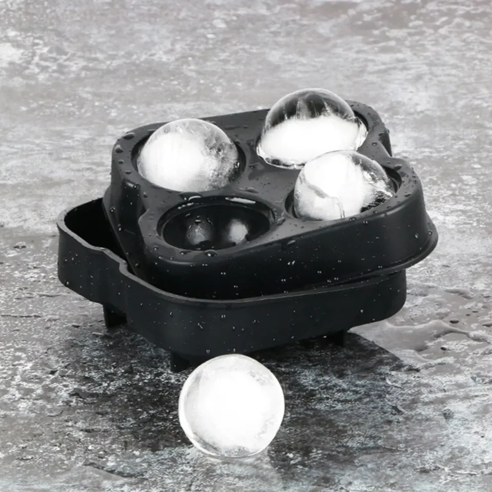 2.5 Inch Ice Ball Maker Mold for Whiskey BPA free Sphere Silicone Ice Maker Mould