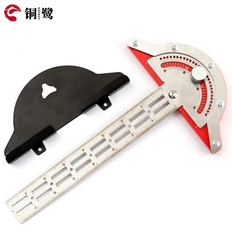 KEGRET Universal measuring ruler durable woodworking blade ruler all metal multi angle measuring tool  Woodworkers Edge Ruler