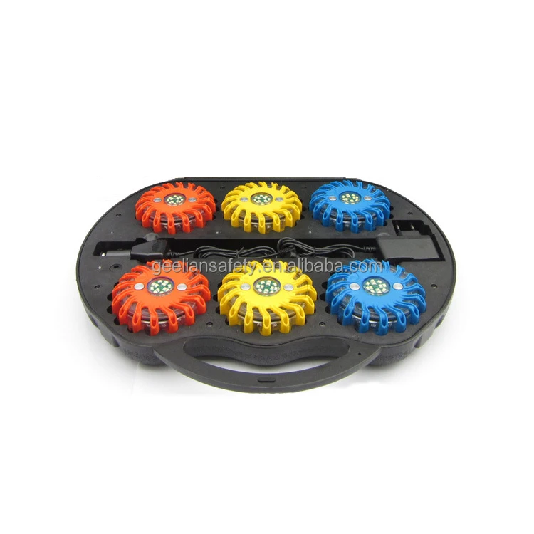 9 Modes Waterproof Car Magnetic Beacon Lamp Strobe Warning Flashing Hazard Roadside Emergency Lights Flares, Led Road Flares