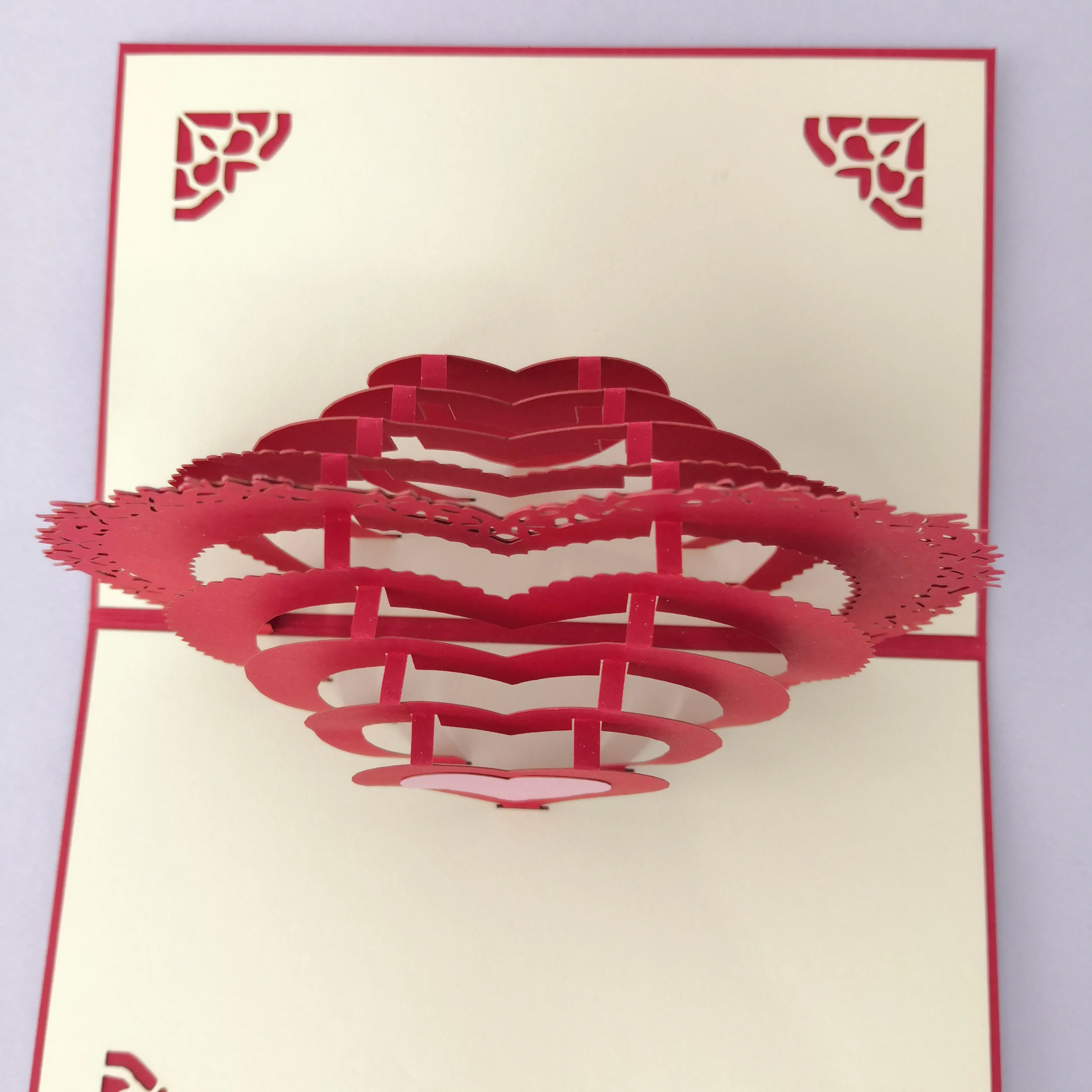 
3D Postcard Laser Cut Wedding Invitations Card Mariage Pop Out Card 