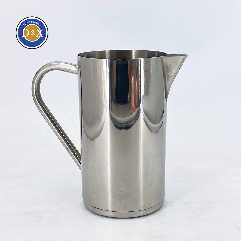 Custom Metal 2L Ice Water Beer Pitcher Jug Stainless Steel Tea Water Coffee Kettle