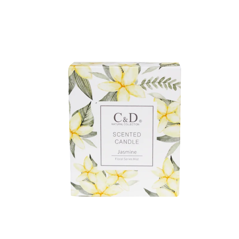 C&D Custom Scent Personalized Flower Aromatherapy Scented Candle SGS Soy Wax Accept Customized Logo Long Lasting Scent 01100009