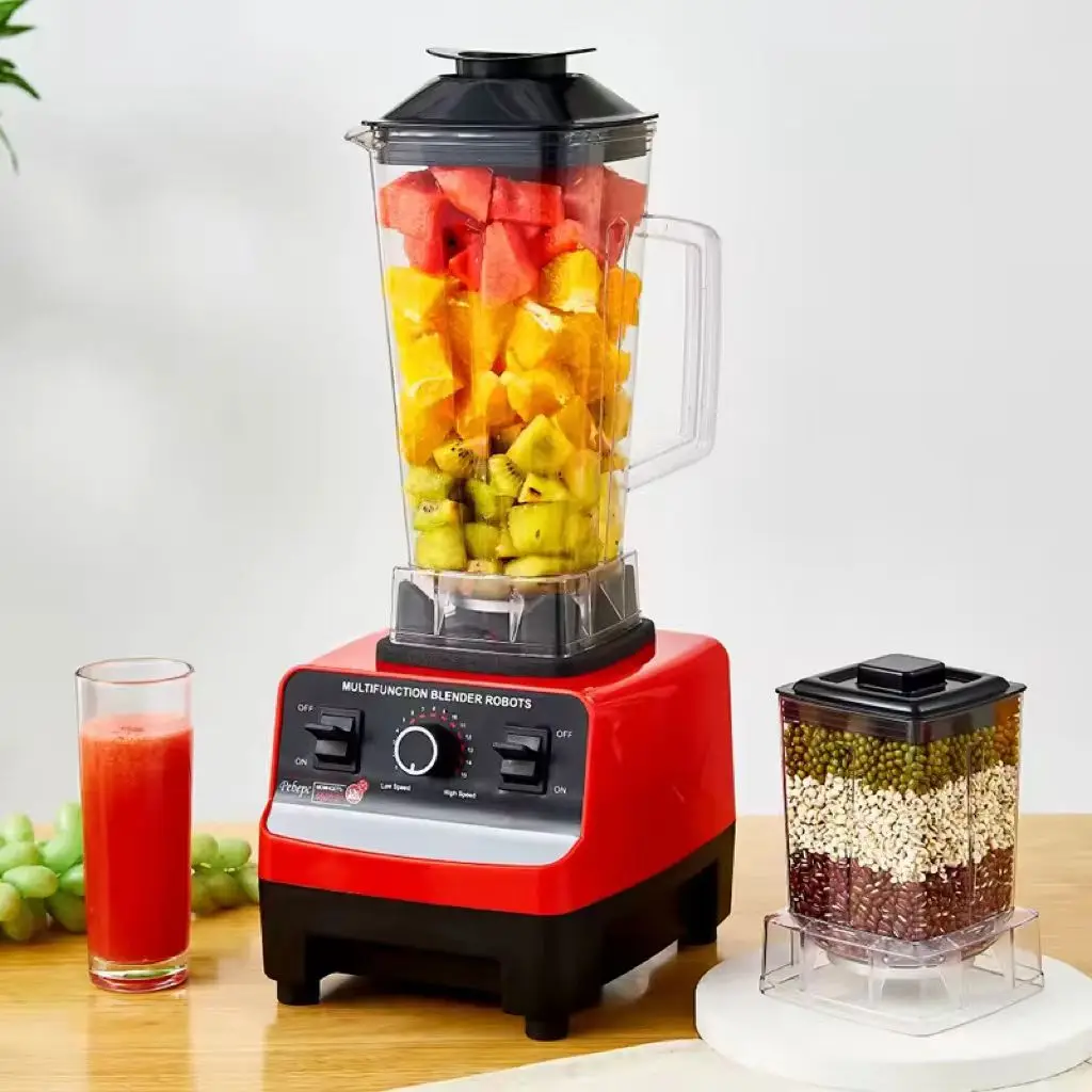 Professional Fruit Smoothie Juicer Machine Kitchen Food Processor Ice Mixer and Heavy Duty Power Commercial Electric Blender