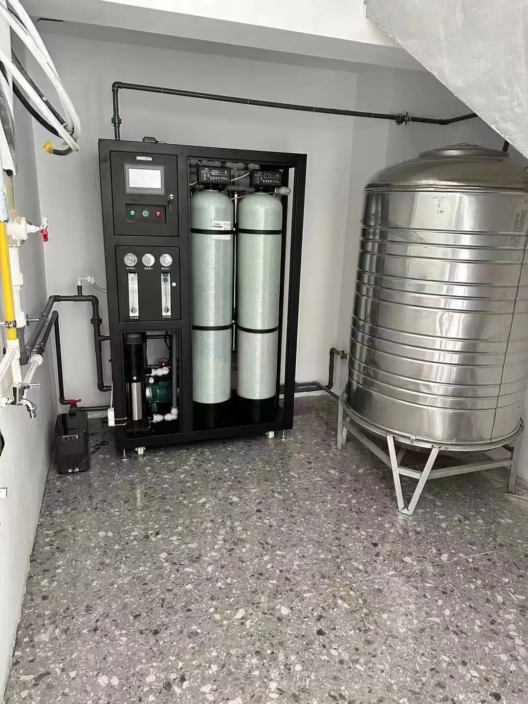 1T/H Drinking Water purifier Reverse Osmosis RO System Water Treatment Plant From China