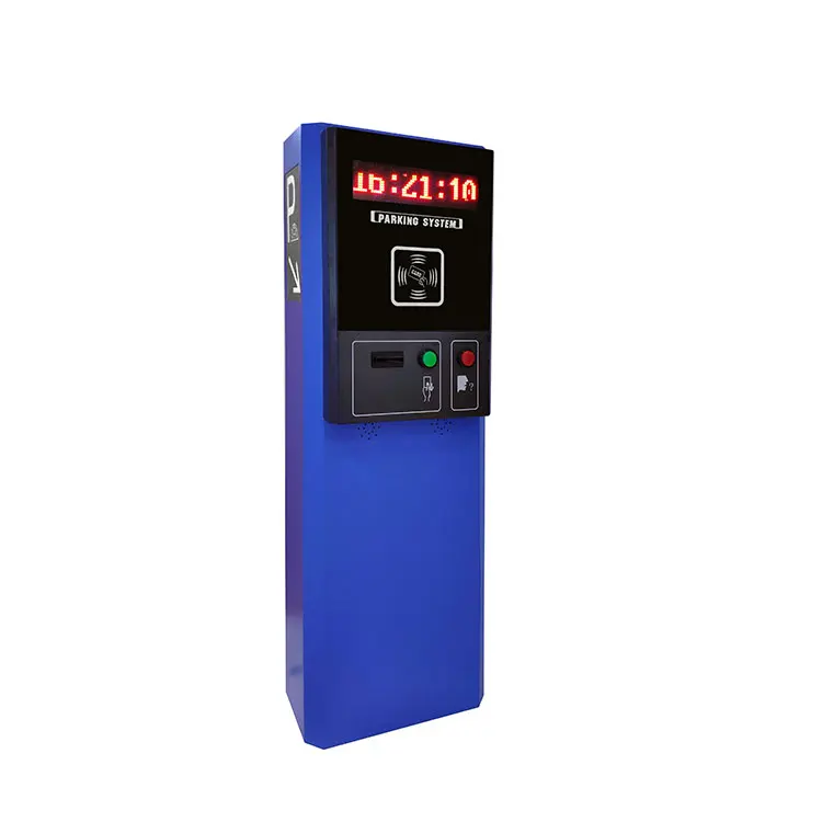 Entry and Exit RFID  card reader parking kiosk  ticket house for smart parking access control system