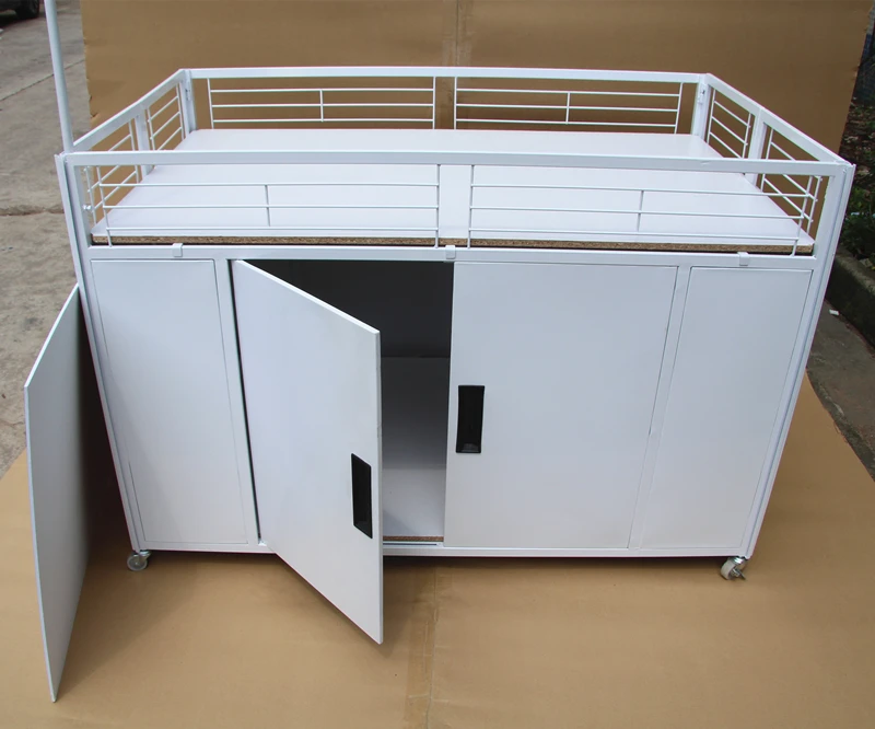 Custom supermarket equipment promotion tasting table, promotional counter table for sales marketing