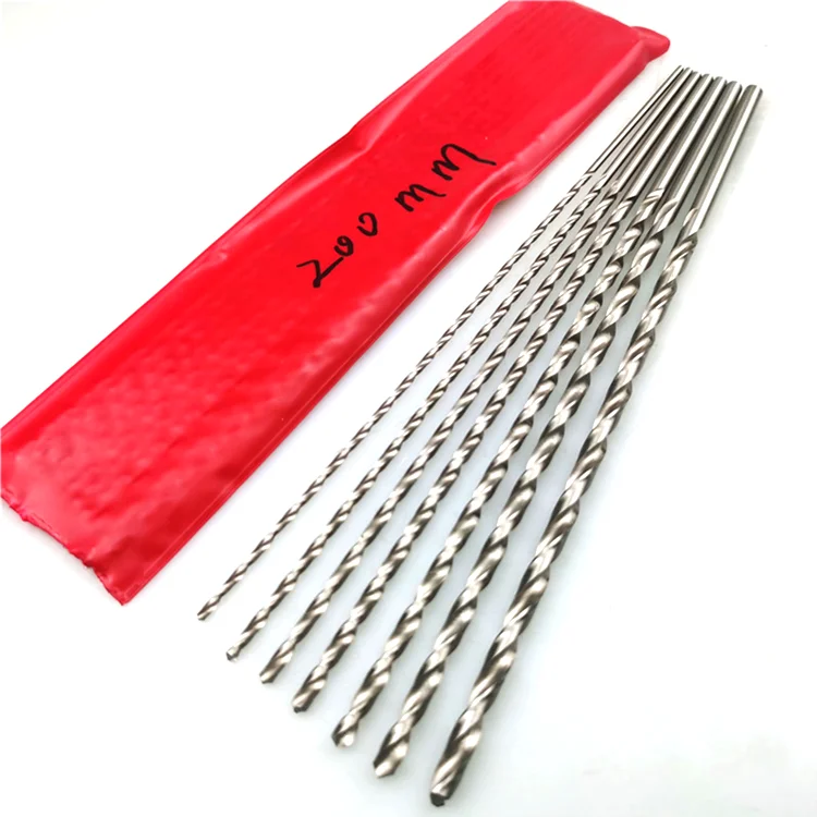 Factory direct supply long hss extension 200mm straight shank drilling tools bit drill bit extension drill bits for steel iron