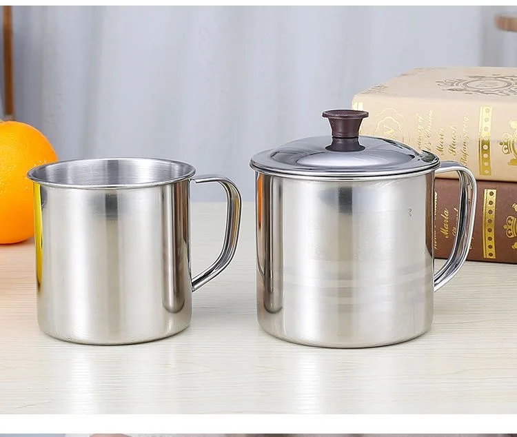 Cheap cup Customized LOGO Stainless Steel Insulated Travel Cup with Lid  Household Thermos Metal Beer Mug Water Coffee Cup