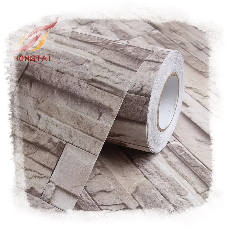 1.22m 3D brick pattern wallpaper PVC wallpaper with glue interior decoration