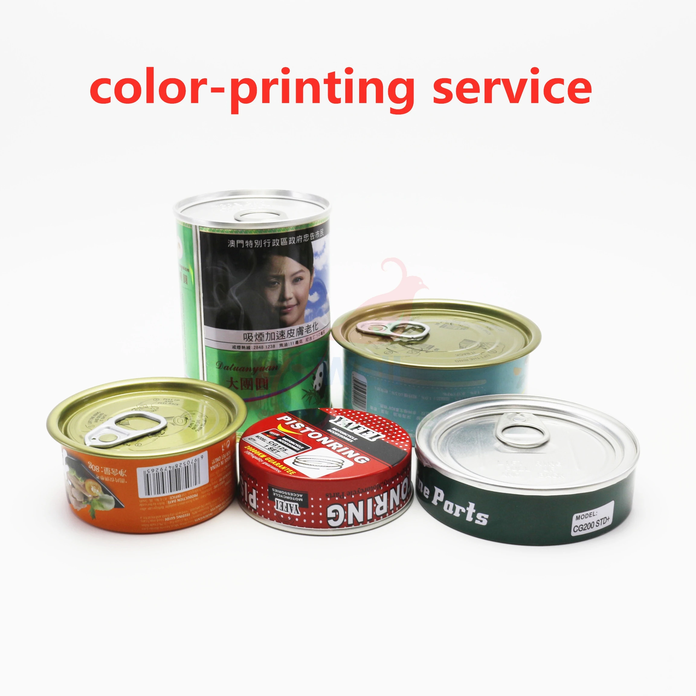 100ml Press It In Tuna Cans Self Seal Tins With Black Lids Bulk Small Tin Ring Pull Can TC-125AN