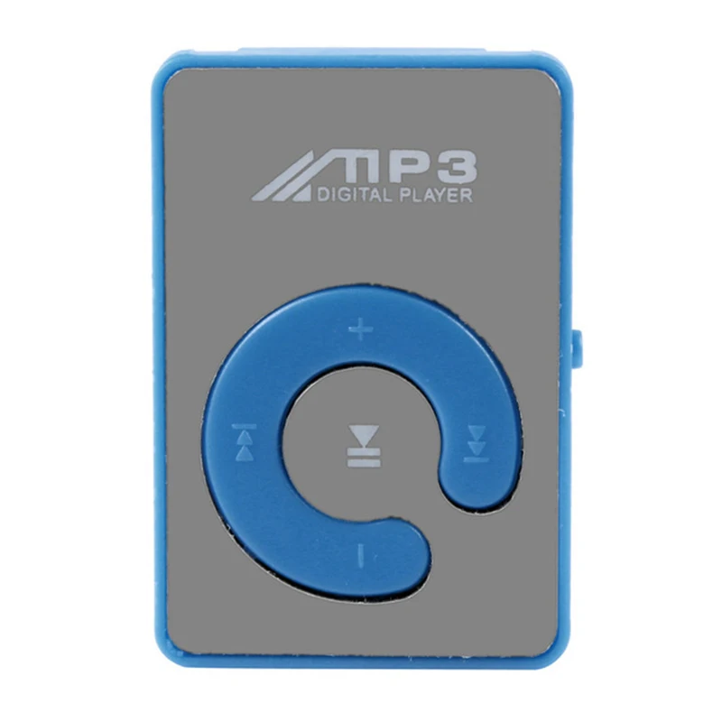 Мини зажим зеркальный USB MP3 Поддержка 8 ГБ портативный цифровой музыкальный медиаплеер Micro SD TF слот для карты C Форма Спорт