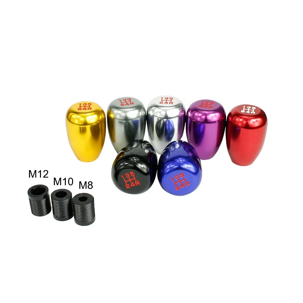 Aluminum gear head auto shift knob carbon fiber car metal Gear Shift Knob general gear stick head refires shift lever