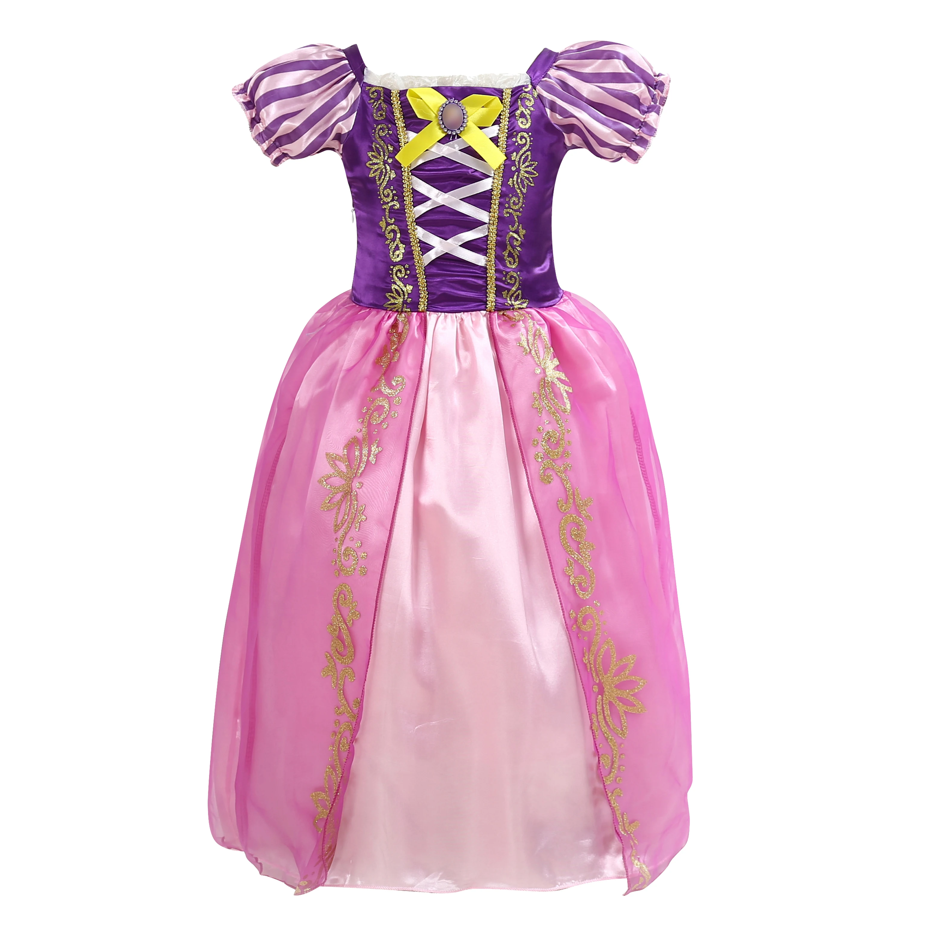 2022 New Princess Dress For Girls Party Costume Kids Cosplay Princess Dress Girls Queen Costume Spring Girls Short Sleeve Dress