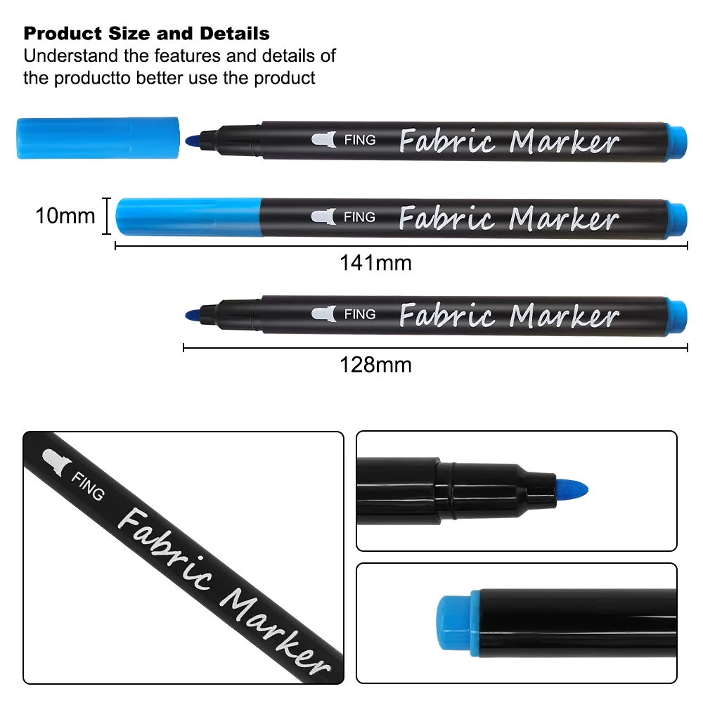KHY ASTM D4236 Paint Pen Magic Washable Permanent Fabric Marker