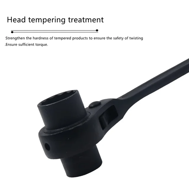 Chrome-plated sharp-tailed ratchet wrench quick dual-purpose ratchet socket wrench tool scaffolder wrench