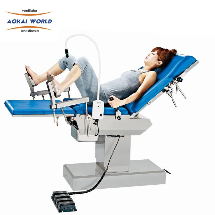 Medical Equipment Supplier Hydraulic Type Gynecology Examination Table Delivery Bed  / Gynecological Chair