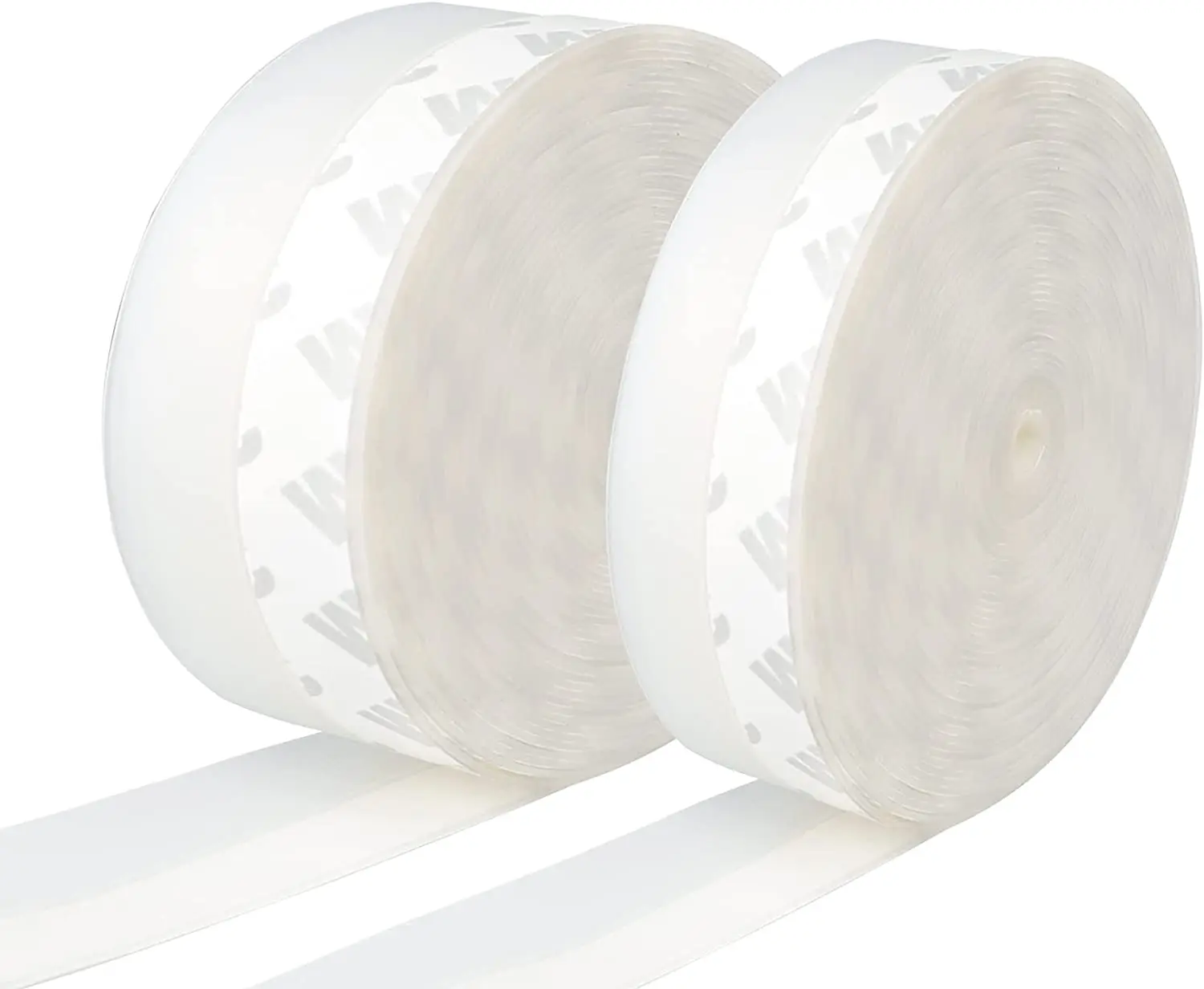 16 Feet Translucence 35mm Silicone Adhesive Weather Stripping Door Draft Stopper Seal Strip for Door & Window