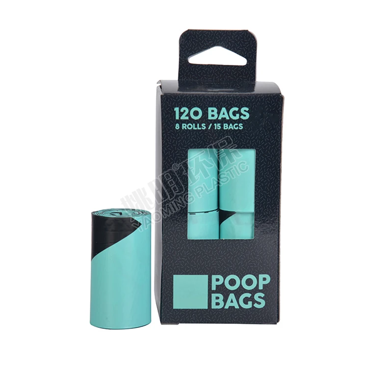 Customize Printed Dog Poop Bags Extra Thick Strong 100% Compostable Biodegradable Products Doggy Bags