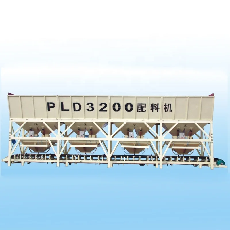 PLD1200 Four Hopper Type Concrete Batching Plant Used for Block Making Production Line PLD 2400 Liter