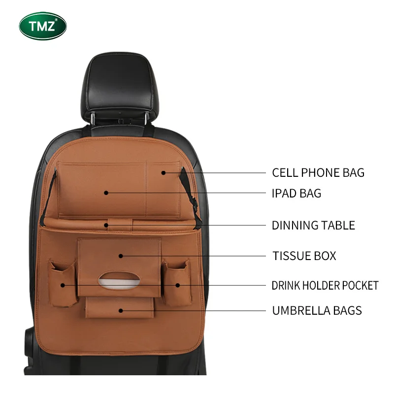 Многофункциональный Авто-Стайлинг Войлок заднего задний карман на переднем сиденье сумка-Органайзер, хранилище, сумочка с лоток-держатель для планшета