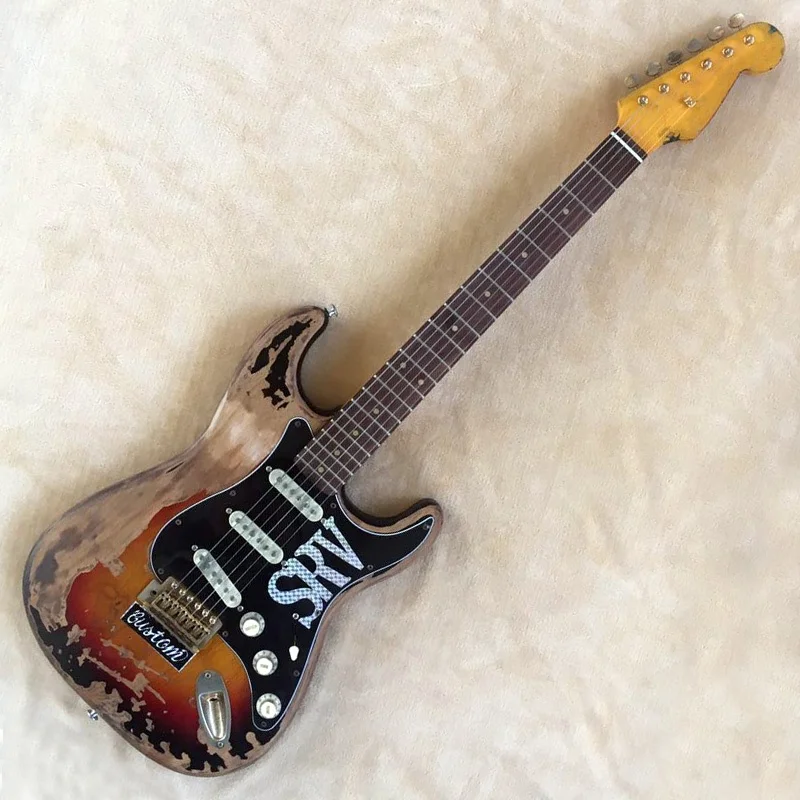 Krait New Arrival heavy relic electric guitar 6 string alder body maple neck OEM guitar factory outlet