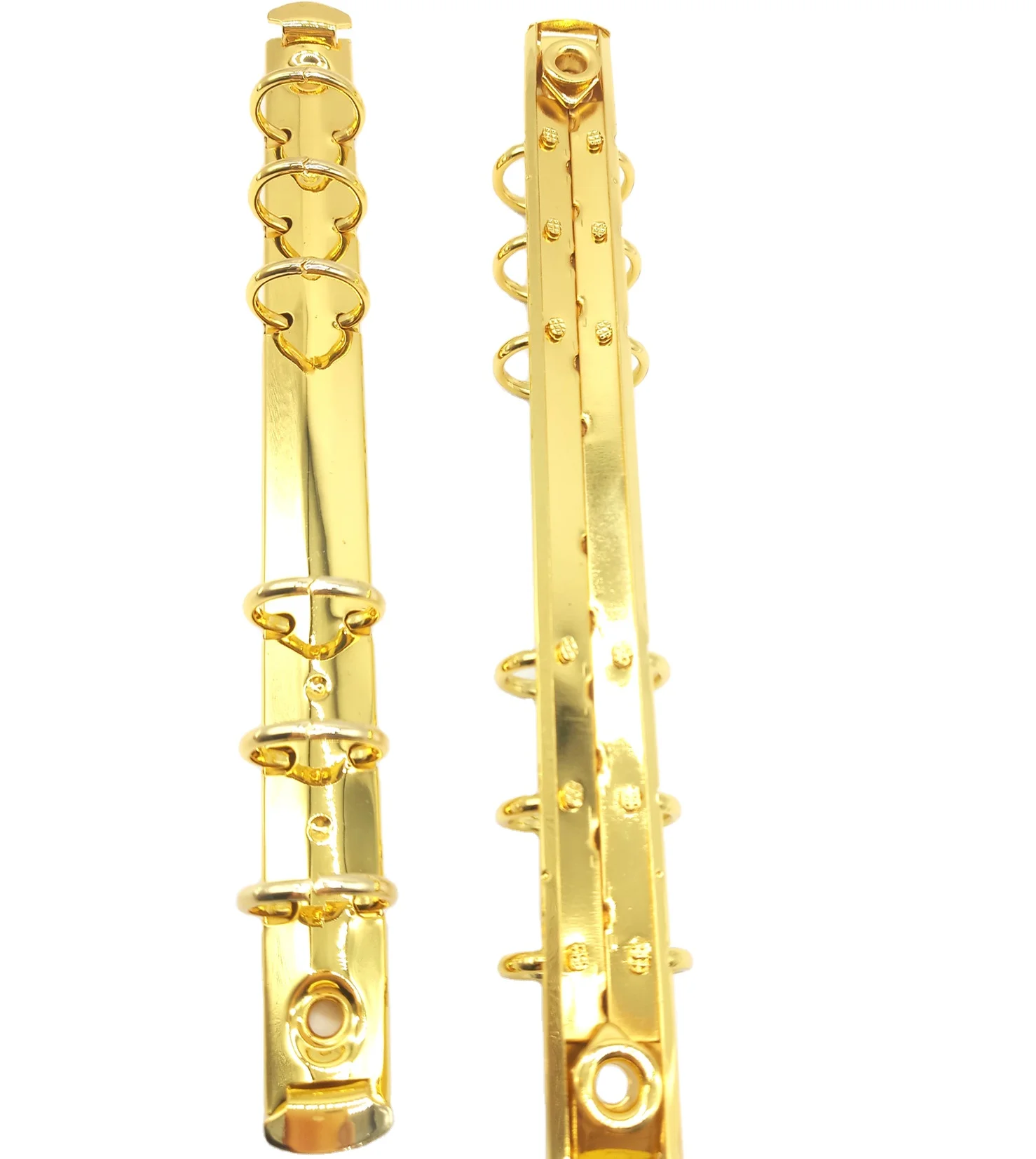 Metal Rose Gold Loose-Leaf Binder Rings Mechanism For A6 A5 B5 A4 Notebooks Black Silver Binders Clip