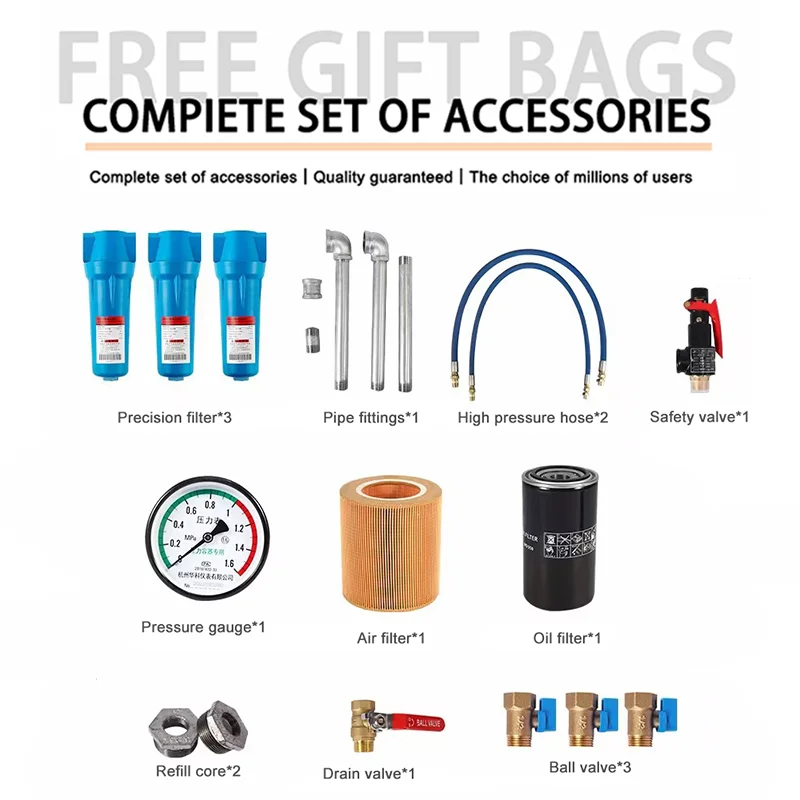 Customized CE 7.5KW 15KW 22KW 37KW 75KW 8Bar 10bar 13bar electric oil free silent industrial rotary screw type air compressor