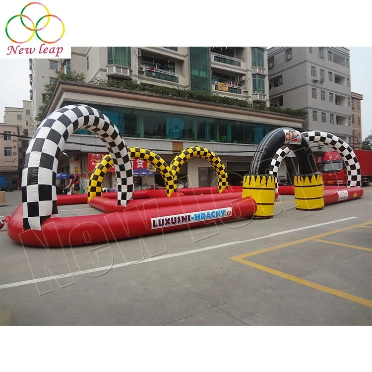 Cheap Price Bumper Car Inflatable Air Race Inflatable Speedway Go Kart Race Track